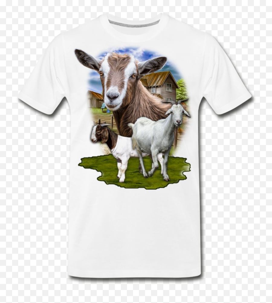 Goat Mens Premium Organic T - Short Sleeve Emoji,Plus Size Womens Emoticon Shirt 3x