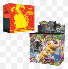 Pokemon Sword U0026 Shield Booster Box U0026 Elite Trainer Box - Pokemon Kort Vivid Voltage Emoji,Scallopped Edge Emoji