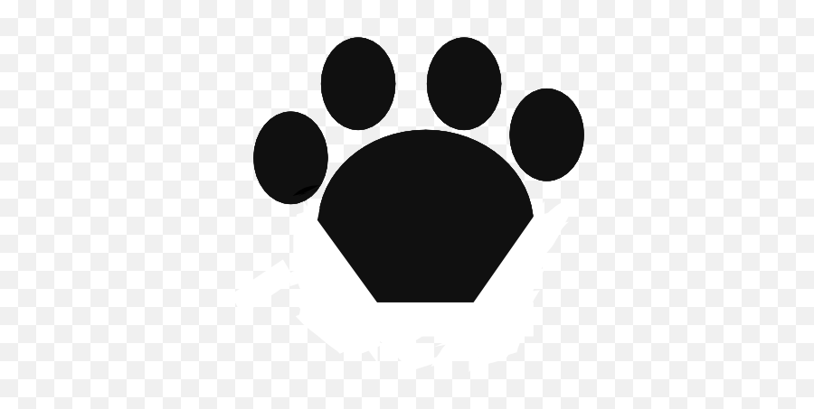 Black Cat Paw Clipart Emoji,Cougar Paw Print Emoticon
