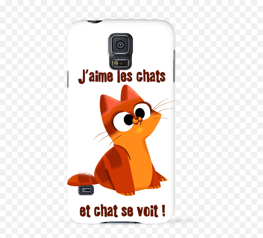 Coque 3d Samsung Galaxy S5 Chaton - Smartphone Emoji,Where To Find Emotions On Galaxy S5