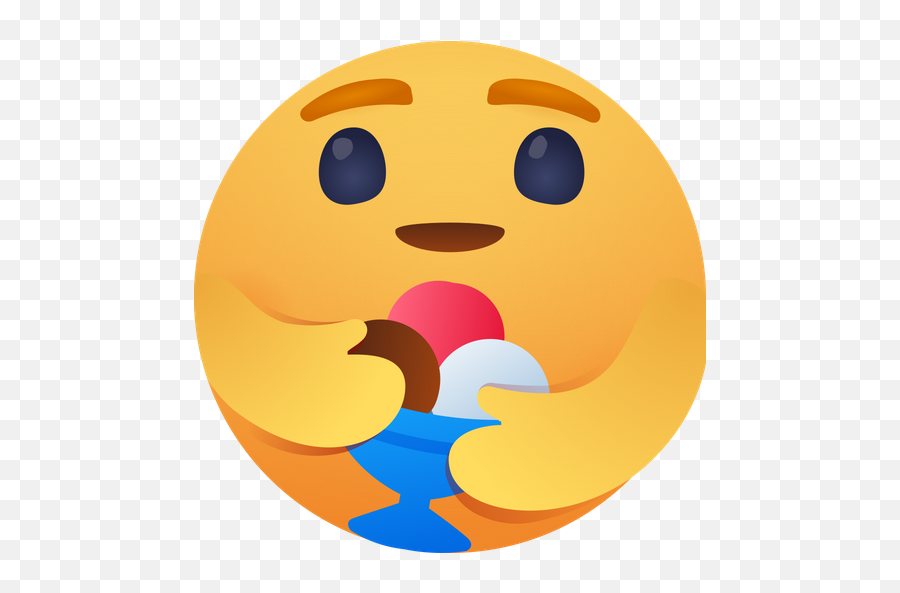 Care Emoji With Icecream Logo Icon Of - Care Facebook Icon Png,Emoji Edit