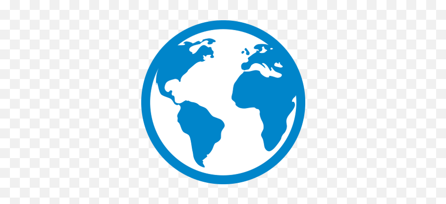 Facebook Globe Icon - Blue Earth Icon Png Emoji,World Emoticon For Facebook