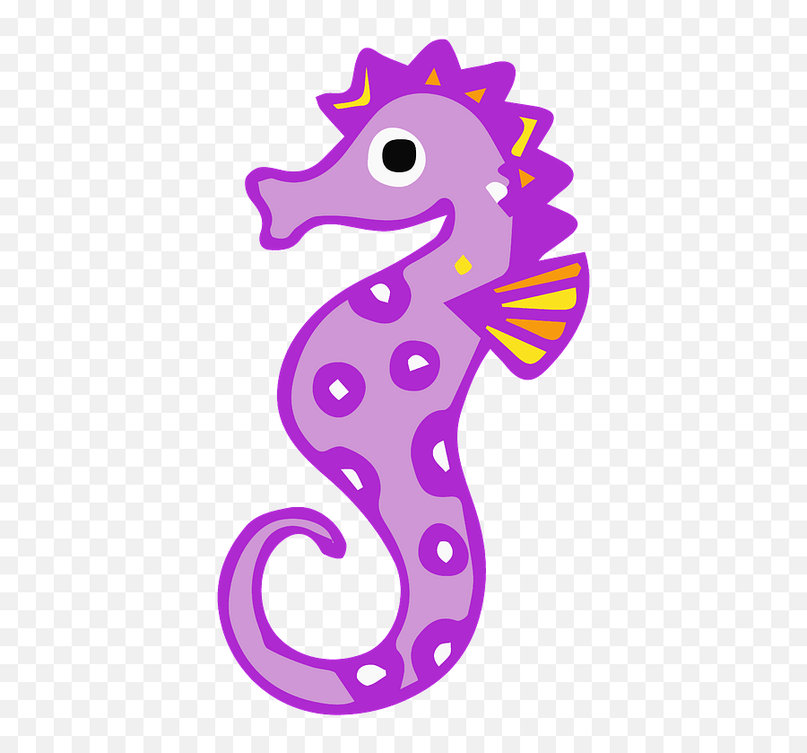 Seahorse Clipart - Cartoon Seahorse Transparent Background Emoji,Seahorse Emoji