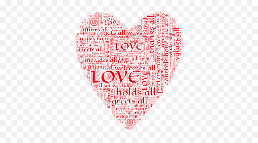 Latin Base Project - Heart Love Typography Emoji,Amaible Emoji