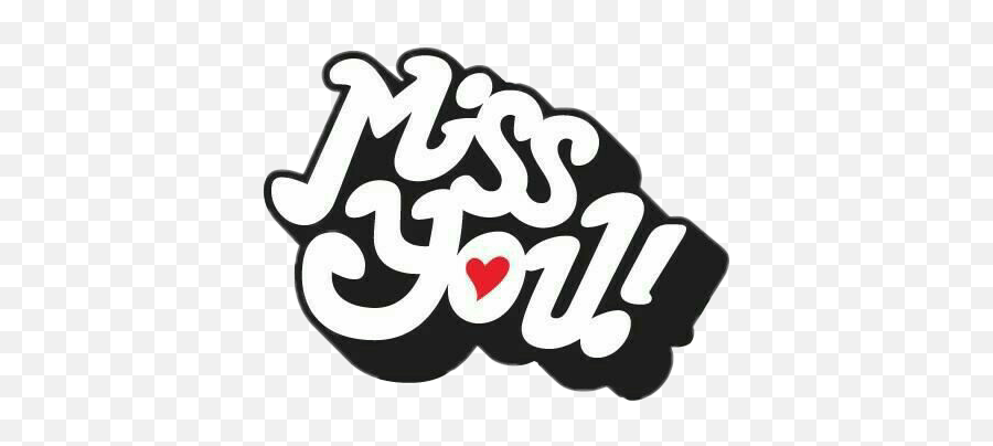 Miss You Sticker Sticker - Transparent Miss You Png Emoji,I Miss You Emoticon Sticker