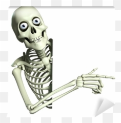 3d Cartoon Skeleton Wall Mural U2022 Pixers - We Live To Change Emoji,Scull Emoticon