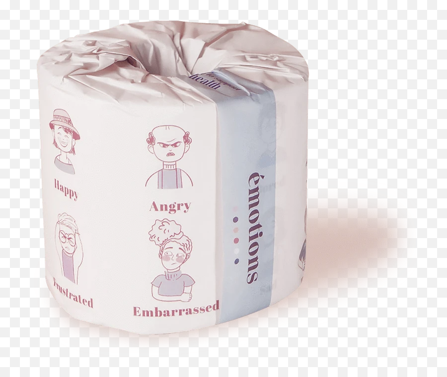 Emotions Org Premium 100 Bamboo White Toilet Paper 3ply 20 Rolls Emoji,Emotions Soft Rock