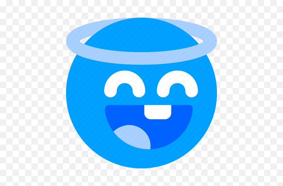 Smileys Face Emoticon Emoji Angel Icon - Download On Iconfinder Happy,Democrat Emoji