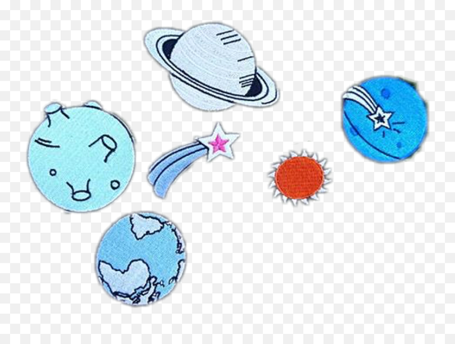 Space Sticker Skickers Planet Sticker - Dot Emoji,Alien Emoji Patch