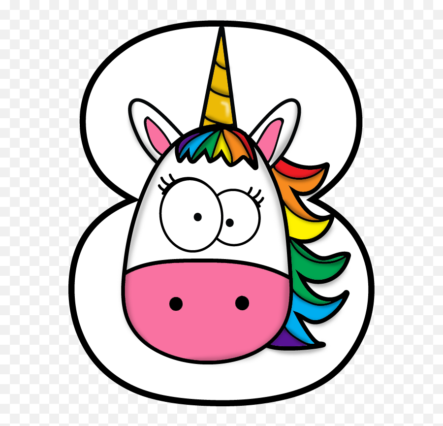 Sweety - Unicorn Number Drawing Birthday Party Unicornio Unicornt Number 1 Png Emoji,Unicorn Emoji Hat