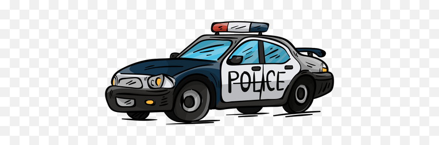 Car Police Headlight Illustration - Carro De Un Policia Emoji,Police Lights Emoji
