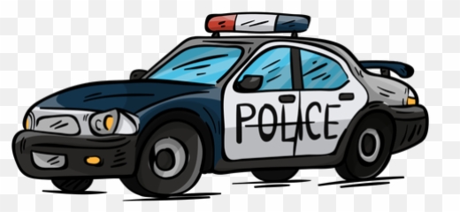 Car Police Headlight Illustration - Carro De Un Policia Emoji,Police Lights Emoji