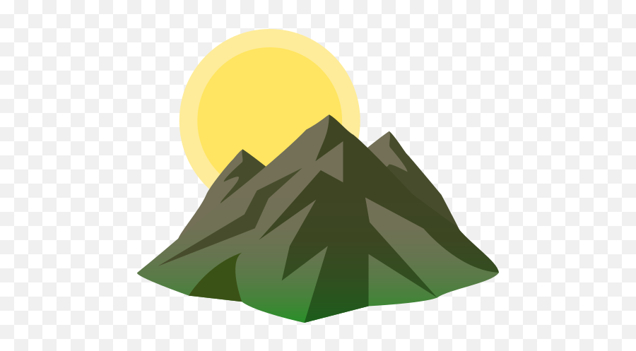 Emoji Sunrise Over The Mountains - Mountain Emoji,Statue Emoji