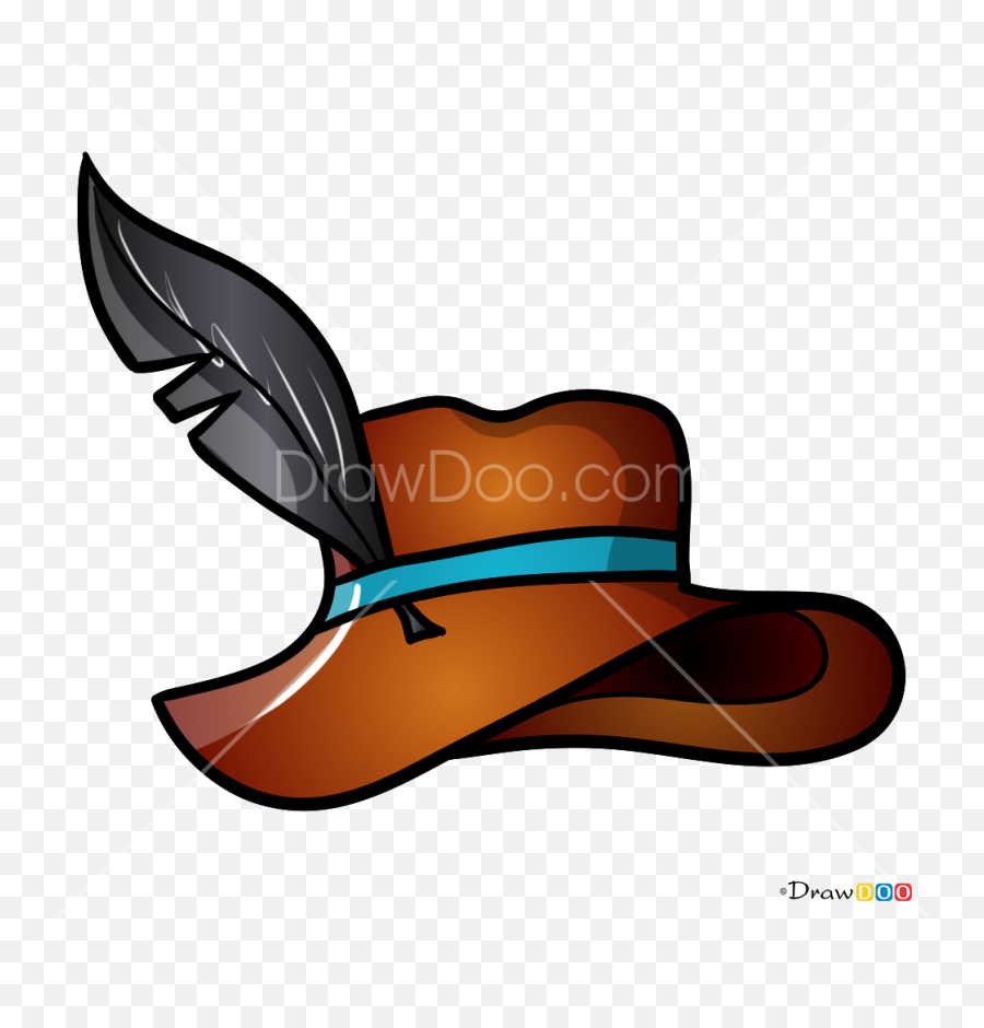 How To Draw Hat With Feather Hats - Draw A Hat With A Feather Emoji,Ghost Emoji Hat