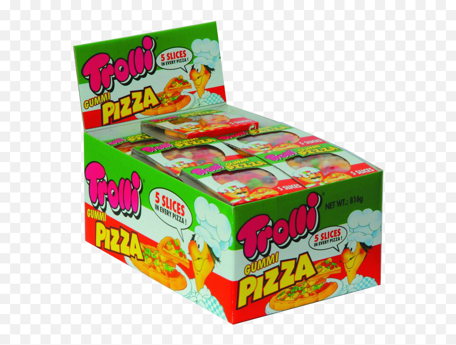 Trolli Gummy Pizza Box - Gummi Pizza Full Size Png Trolli Pizza Box Emoji,Gummy Emoji