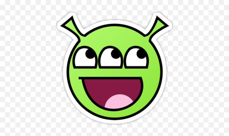 3 Eyed Alien Sticker - Secret Emoji Youtube,Alien Emoticon On Facebook