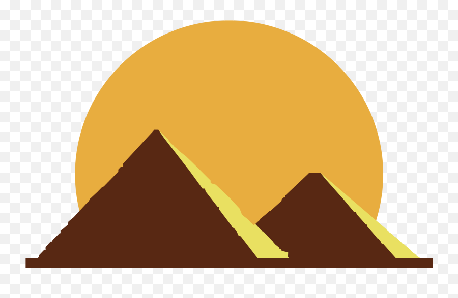 Egyptian Clipart Triangle Pyramid - Egypt Pyramids Clipart Emoji,Egyptian Emoji