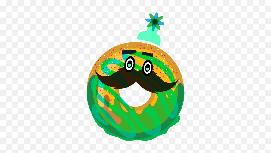 Donut - Green Glazed U0026 Confused Emoji,Syracuse Emoticon