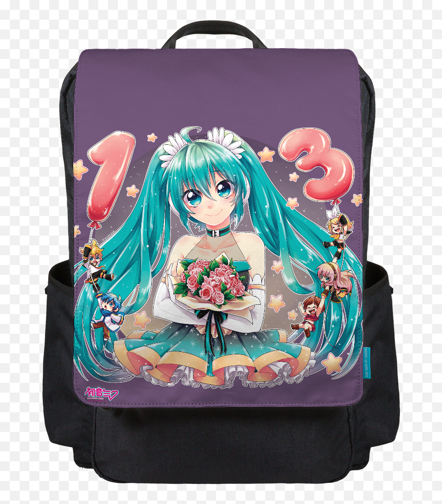 For Fans By Fansflower Birthday Miku Backpack Flap - Backpack Emoji,Emotion Express Vocaloid