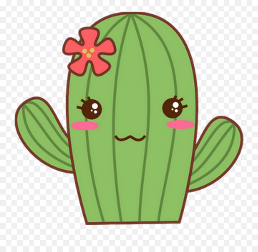 Png Remixit Freetoedit Interesting Cactus Flower Face - Cactus Clipart With Face Emoji,Cactus Emoji