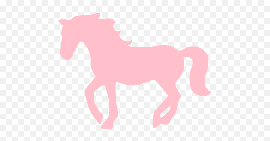 Pink Horse 2 Icon - Pink Horse Icon Emoji,Horse Emoticon