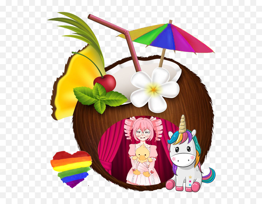 Pinkie Is Being Unpopular Across The World The Unpopular - Hawaiian Coconut Clipart Emoji,Signals Emotions With Melodies Pkoemon