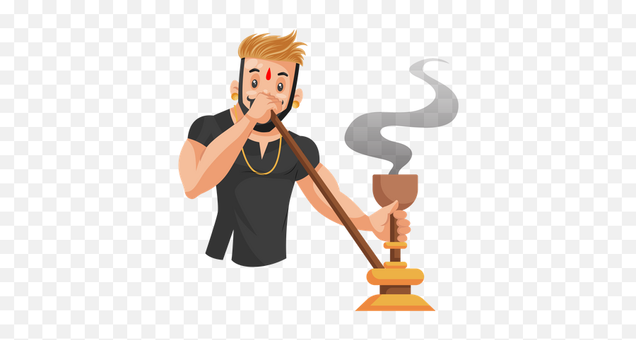 Top 10 Handsome Illustrations - Boy Smoking Hookah Cartoon Emoji,Cartoon Adult Boy Showing Different Emotion
