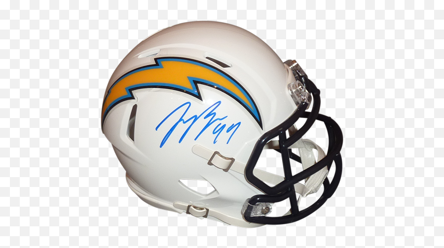 Joey Bosa Autographed San Diego - Joey Bosa Autographed Helmet Emoji,Joey Bosa Emoji