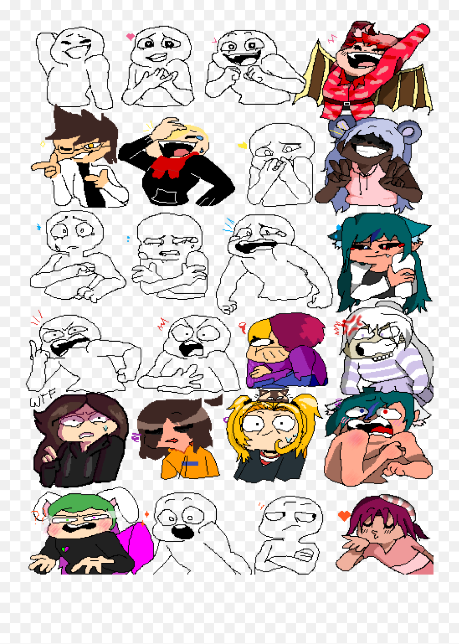 Pixilart - Emotion Collab By Zaboink Fictional Character Emoji,How To Draw An Emotion Sign