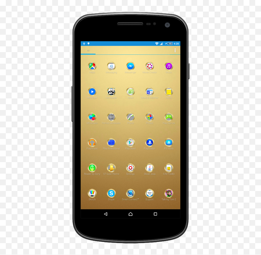 Theme For Galaxy S7 Gold 101 Download Android Apk Aptoide - Smartphone Emoji,S7 Emojis