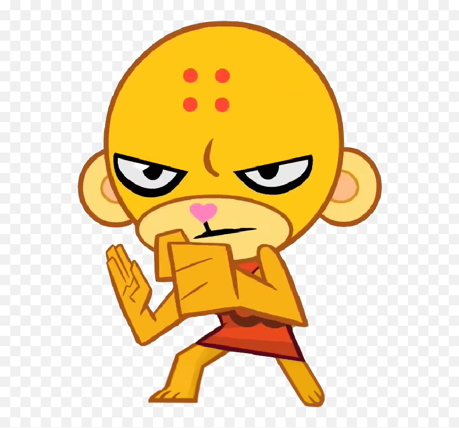 Buddhist Monkey - Happy Tree Friends Buddhist Monkey Clipart Ka Pow Htf Buddhist Monkey Emoji,Buddhist Emoji