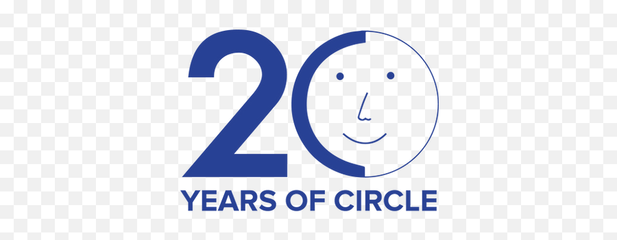 20 Years Anniversary - Dot Emoji,Lifted Shoulders Emoticon