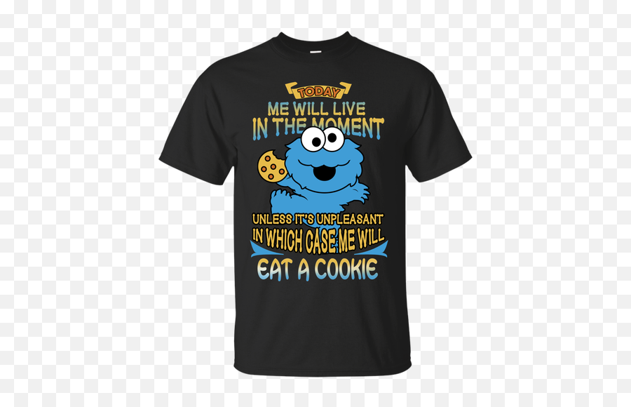 Sesame Street Cookie Monster Shirts - Unisex Emoji,Eating Cookie Emoticon