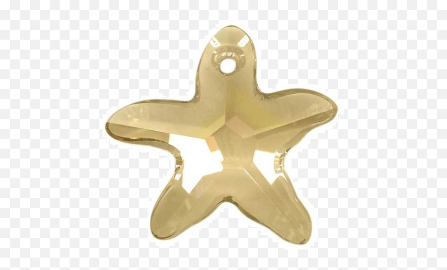 Estrella Mar Swarovski Golden Shadow 28mm Un - Paperweight Emoji,Emojis En Beads Con Molde Redondo