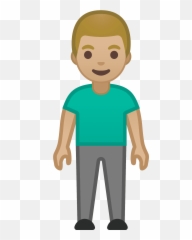 Man Standing Emoji Clipart Free Download Transparent Png - Man Standing Emoji,Emoji With No Background