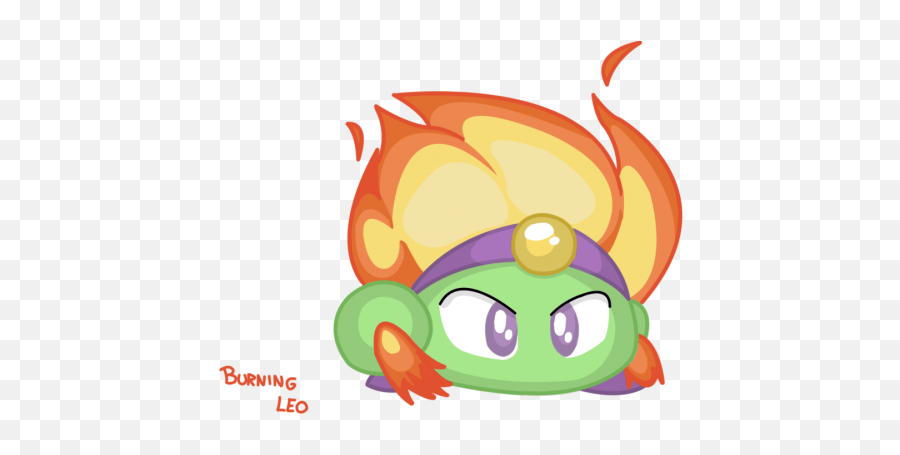 Burning Leo - Kirby Ak1 Mugen Community Emoji,Thumb Tac Emoji
