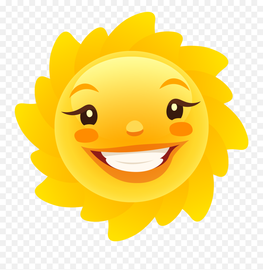 Smiley Cartoon Dvorets Iskusstv - Cartoon Cute Smile Sun Png Happy Emoji,Cute Emoticons Tumblr