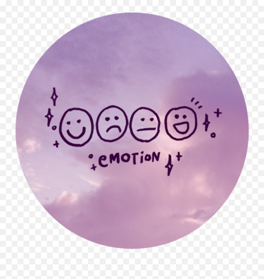 Emotions Purplesky Sticker - Dot Emoji,Aesthetic Emotions