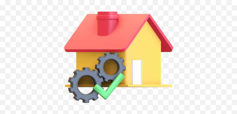 Premium House Maintenance 3d Illustration Download In Png Emoji,House Tree Emoji