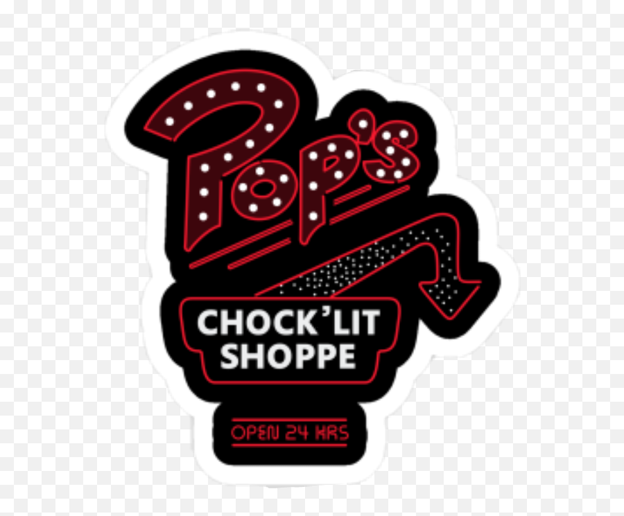 Riverdale Pops Burgers Food Sticker By Multifandom - Chock Lit Shoppe Riverdale Logo Emoji,Emoji Pops
