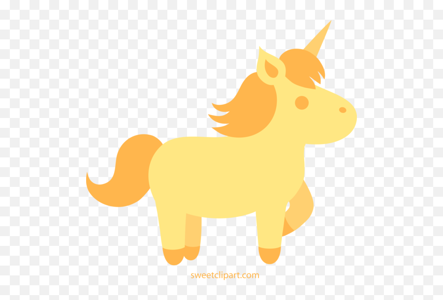 Golden Unicorn Clip Art Free - Clipartix Golden Unicorn Cartoon Emoji,Unicorn Emoji Hat