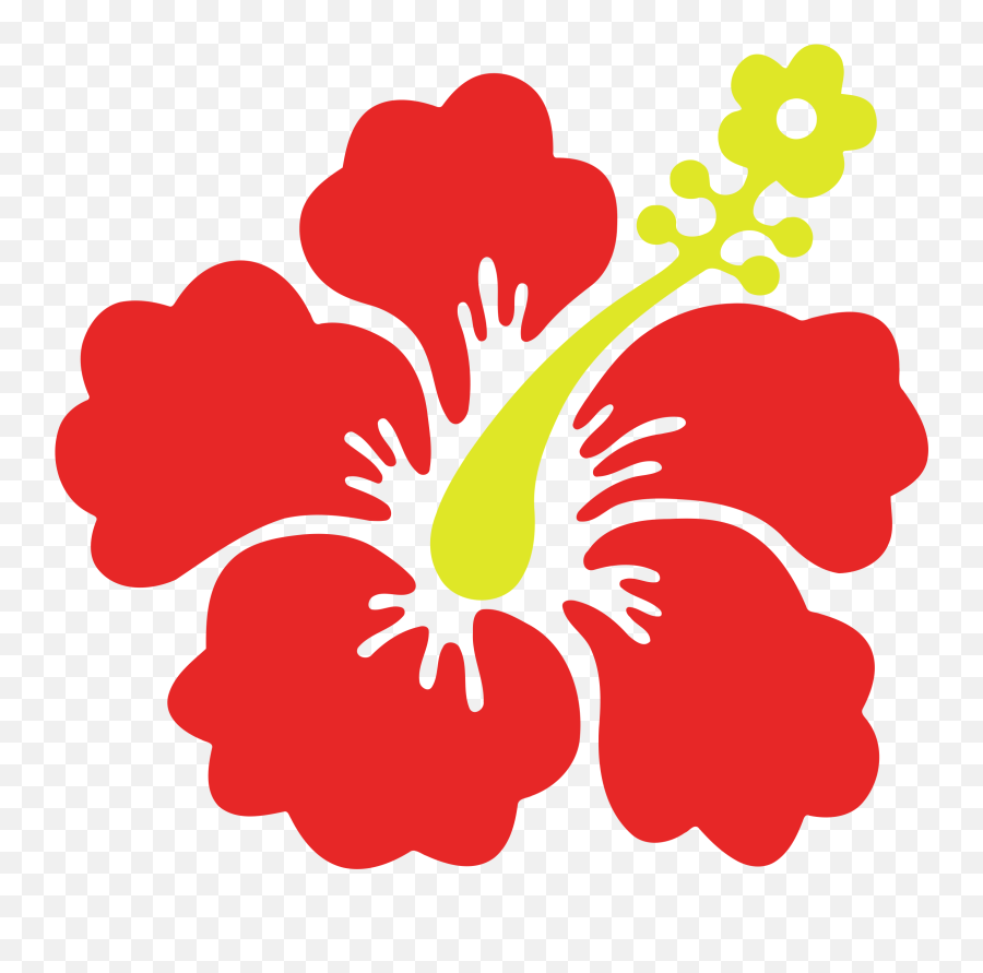 Big Image - Transparent Hawaiian Flower Clipart Emoji,Tropical Flower Emoji