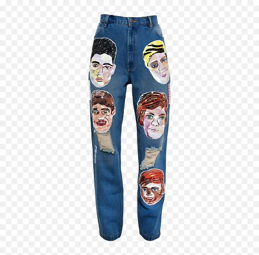 Pants Jeans Jean Denimjeans Denim - Dr Martens Art Hoe Emoji,Female Emoji Pants
