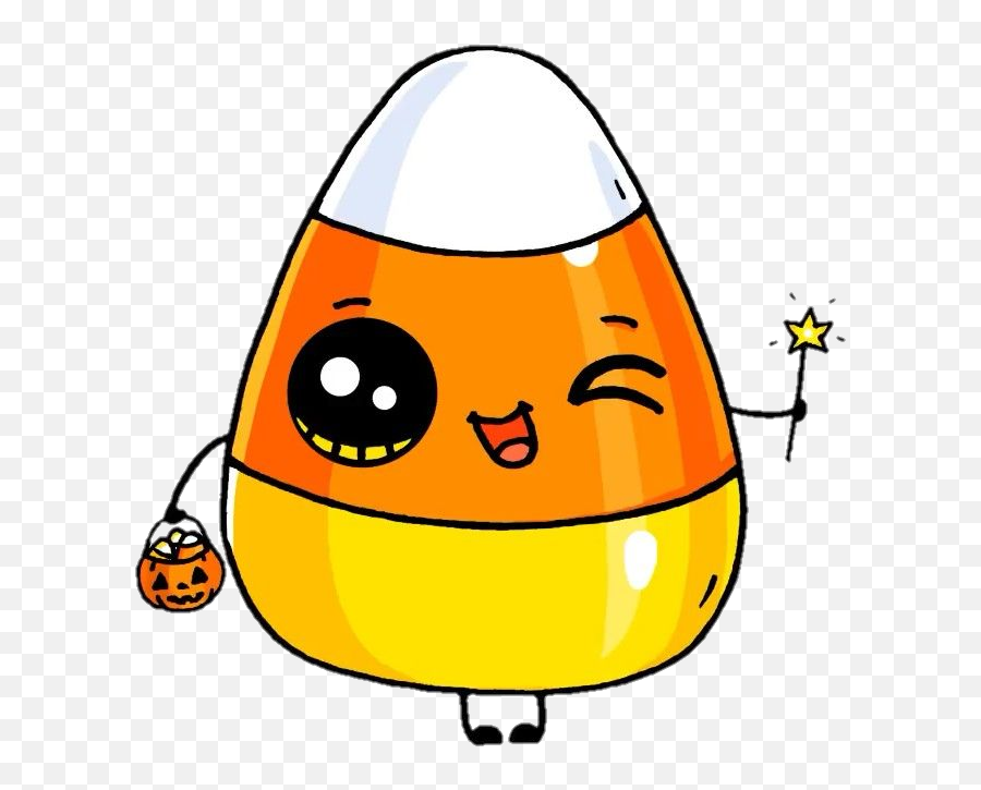 Halloween Sweet Candy Sticker - Candy Food Cute Drawing Emoji,Candycorn Emoji