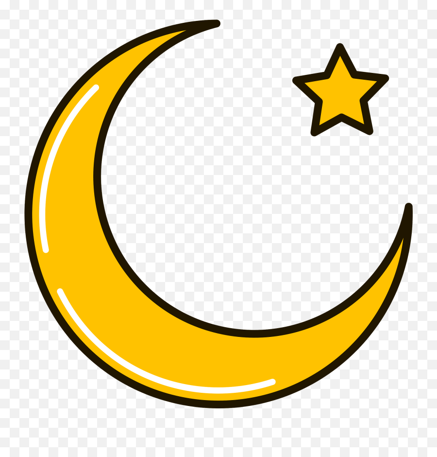 Ramadan Moon Clipart - Happy Emoji,Cresent Emoji