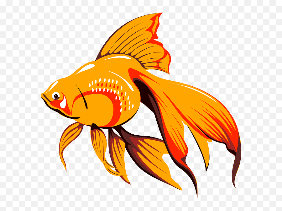 Golden Fish Clipart Png Image With No - Golden Fish Vector Emoji,Gold Fish Emoji