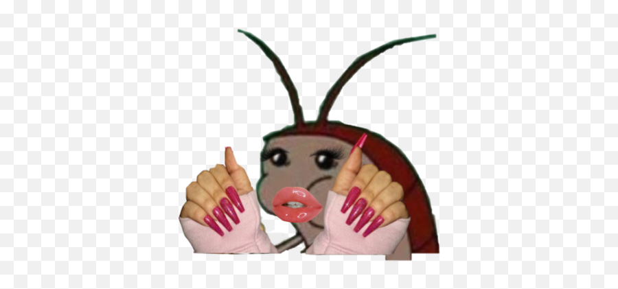 Lashes Emoji With Nails Meme Quantity - Spongebob Nails Meme,Fake Emoji Nails