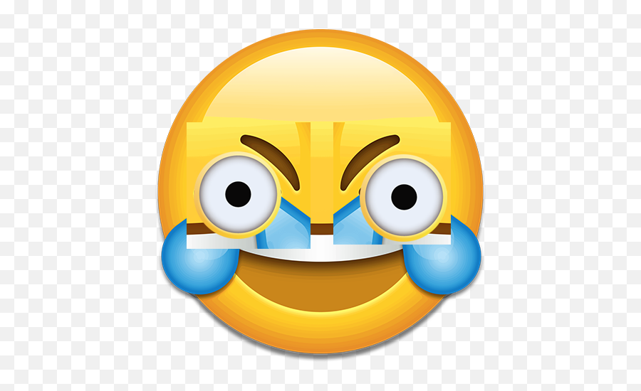 Glcx - Png Open Eye Crying Laughing Emoji Transparent,Etika Emoji