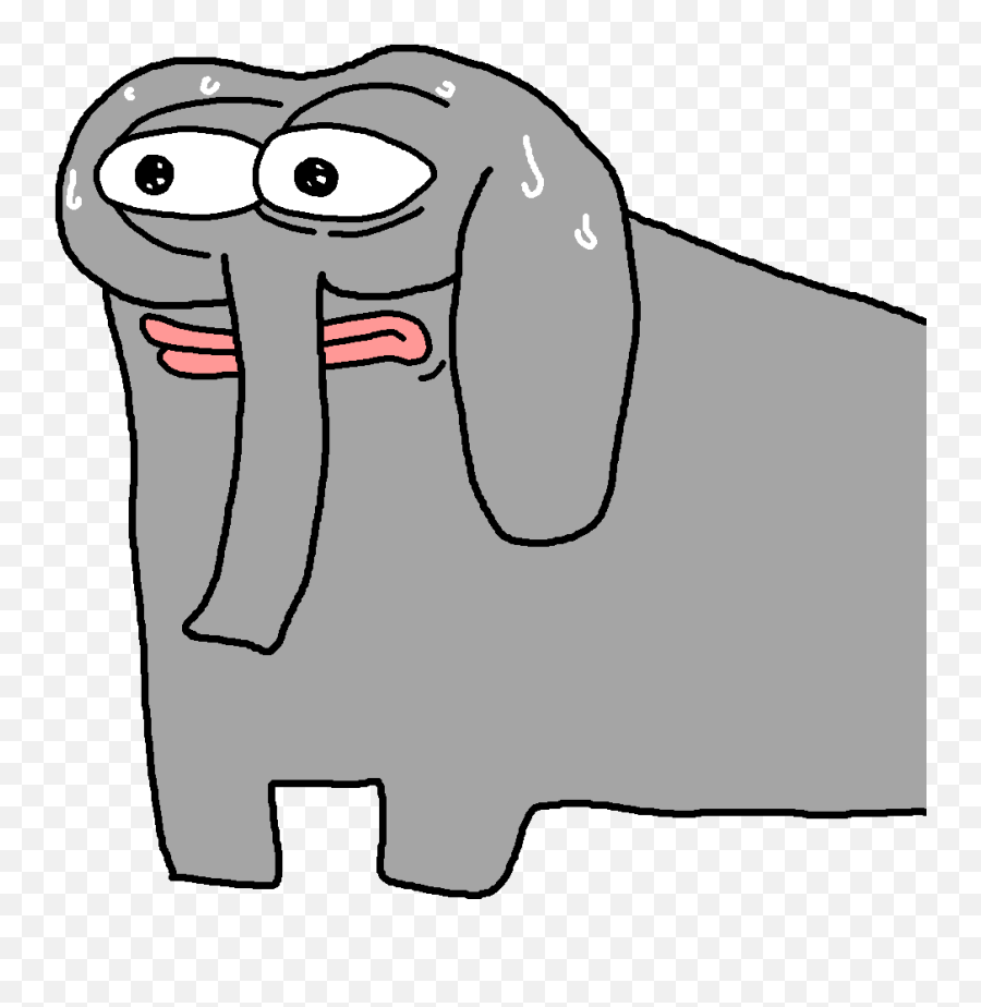 View Sweating - 4chan Elephant Clipart Full Size Clipart 4chan Elephant Emoji,4chan Emoji