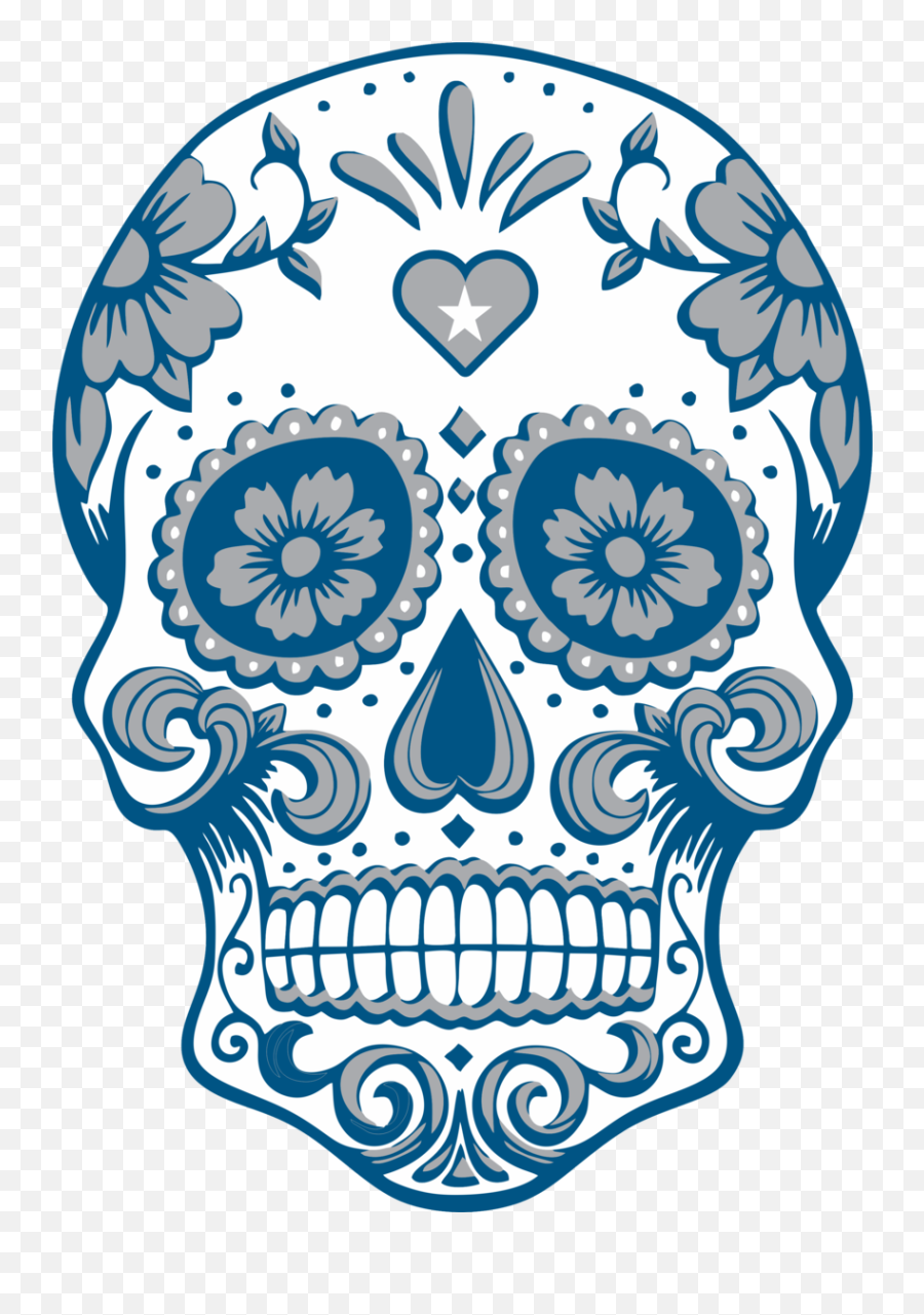 Dia De Los Muertos Skulls Png Clipart - Full Size Clipart Emoji,Skull Emoji 1920 1080